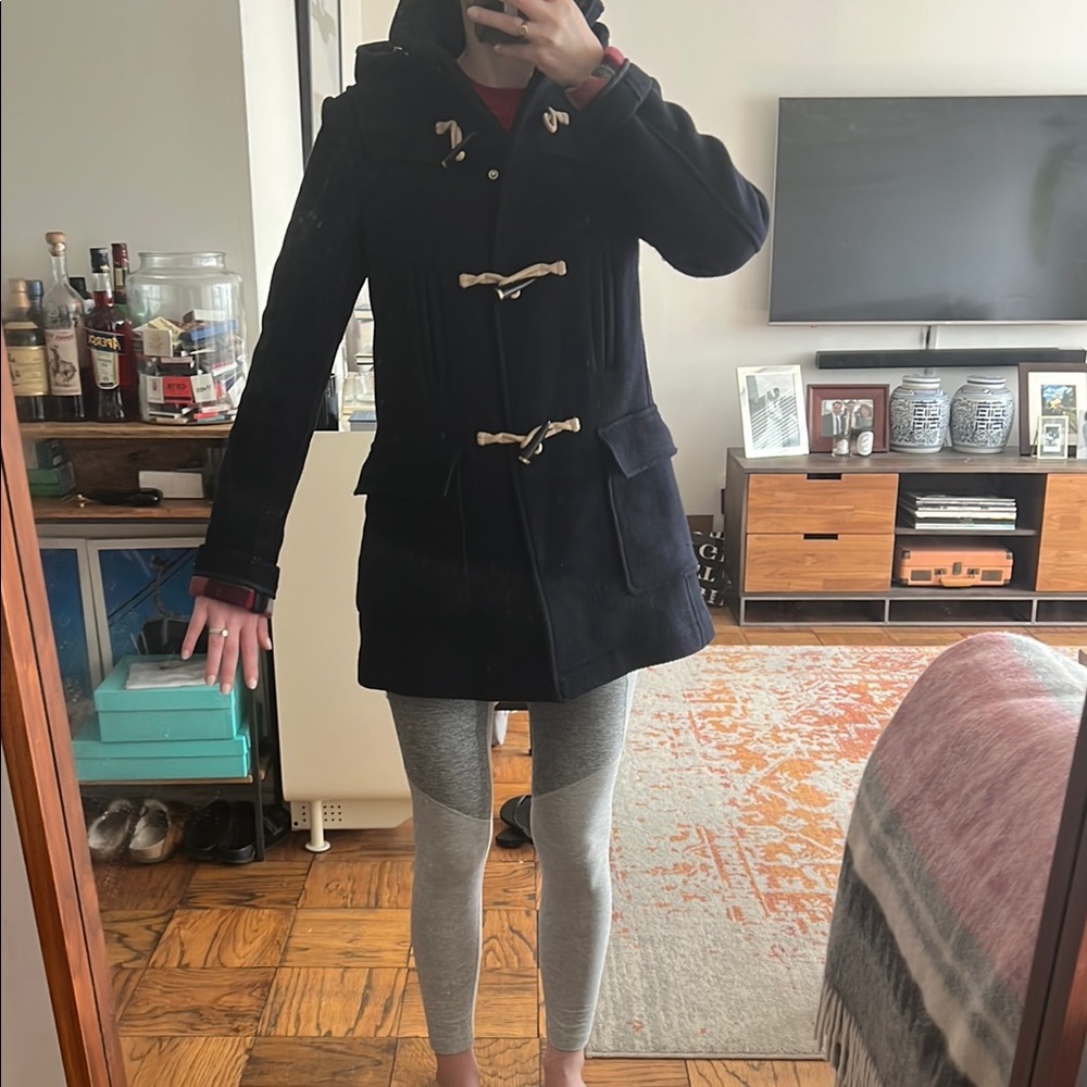Topshop Navy Toggle Coat size 6 UK / XS
